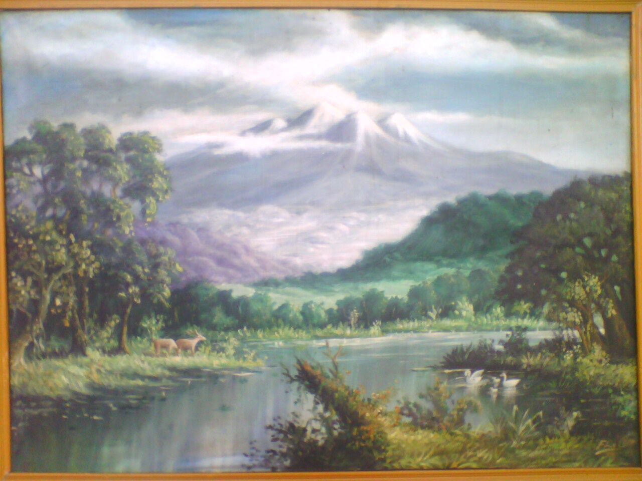 Populer 36 Lukisan Pemandangan Alam Sungai